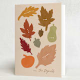 "Fall shapes" - Thanksgiving Cards in Fall Leaf by Creo Study - Folded Card