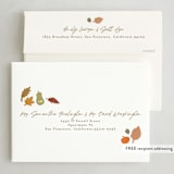 "Fall shapes" - Thanksgiving Cards in Fall Leaf by Creo Study - FREE Recipient Addressing