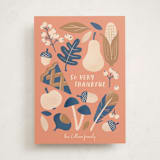 "Autumn gathering" - Thanksgiving Cards in Pumpkin by Leia Matt - Front