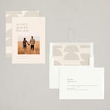 "Statement" - Thanksgiving Cards in Cream by Ellen Schlegelmilch - Assembled