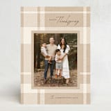 "Krafty Plaid" - Thanksgiving Cards in Kraft by Erin German - Front