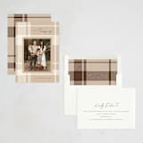 "Krafty Plaid" - Thanksgiving Cards in Kraft by Erin German - Assembled
