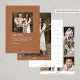 "Truly" - Thanksgiving Cards in Pumpkin Spice by Blustery August - Back of Card Options