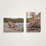 "Felt Marker" - Thanksgiving Cards in Chai Latte by Owl and Toad - Photo Orientation Options