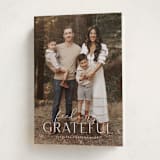 "feeling grateful" - Thanksgiving Cards in Cotton by Sara Hicks Malone - Folded Card