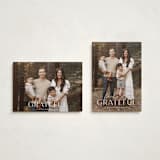 "feeling grateful" - Thanksgiving Cards in Cotton by Sara Hicks Malone - Photo Orientation Options