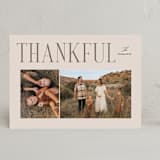 "Thankful Duet" - Thanksgiving Cards in Almond by Pixel and Hank - Front
