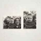 "Simple Thanks" - Thanksgiving Cards in Cotton by Heather Cairl - Photo Orientation Options