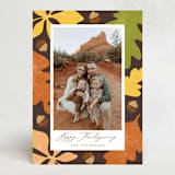"Bold Colors" - Thanksgiving Cards in Cocoa by Selima Akhter - Front