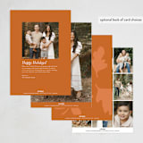 "Bold Colors" - Thanksgiving Cards in Cocoa by Selima Akhter - Back of Card Options