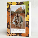 "Bold Colors" - Thanksgiving Cards in Cocoa by Selima Akhter - Folded Card