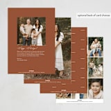 "Everest" - Thanksgiving Cards in Sugared Almond by Blustery August - Back of Card Options