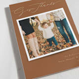 "give thanks script" - Thanksgiving Cards in Nutmeg by Kate Ross - Detail