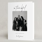 "Thankful ink" - Thanksgiving Cards in Noir by Brynne Foster - Folded Card