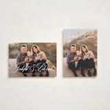 "Grateful and blessed" - Thanksgiving Cards in Cotton by Lea Delaveris - Photo Orientation Options