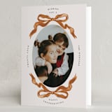 "Gibson" - Thanksgiving Cards in Caramel by Pati Cascino - Folded Card