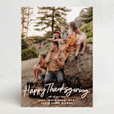 "Felt Marker" - Thanksgiving Cards in Chai Latte by Owl and Toad - Front