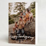 "Felt Marker" - Thanksgiving Cards in Chai Latte by Owl and Toad - Folded Card