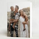"Gracious" - Thanksgiving Cards in Salt by Mary Kay Garttmeier - Folded Card