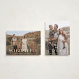 "Gracious" - Thanksgiving Cards in Salt by Mary Kay Garttmeier - Photo Orientation Options