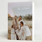 "Firma" - Thanksgiving Cards in Snow by Tamara Hilje - Folded Card