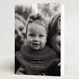 "Simple Thanks" - Thanksgiving Cards in Cotton by Heather Cairl - Folded Card