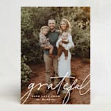 "Thanksgiving Gratitude" - Thanksgiving Cards in Pearl by Sara Hicks Malone - Front