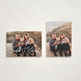 "Grateful and blessed" - Thanksgiving Cards in Cotton by Lea Delaveris - Photo Orientation Options