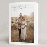 "Beyond Grateful" - Thanksgiving Cards in Sand by Maja Cunningham - Folded Card