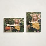 "BIG thanks" - Thanksgiving Cards in Whipped Cream by Inkblot Design - Photo Orientation Options