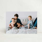 "We Are Grateful" - Thanksgiving Cards in Pearl by Kristel - Front