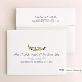 "Watercolor Wreath" - Wedding Thank You Cards in Grapefruit by Yao Cheng Design - FREE Recipient Addressing