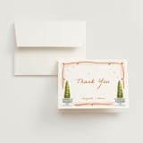 "Giardino" - Wedding Thank You Cards in Flame by Pati Cascino - Front