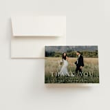 "Ashbury" - Wedding Thank You Cards in Ink by Kristie Kern - Front