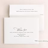 "Kindly Join Us" - Wedding Thank You Cards in Pearl by Laura Hamm - FREE Recipient Addressing