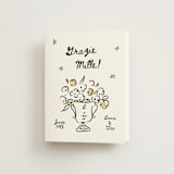 "Amore Mio" - Wedding Thank You Cards in Nero by Helena Vitto - Front