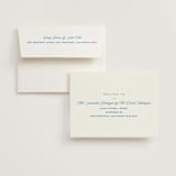 "The Emma" - Wedding Thank You Cards in Cerulean by Kristie Kern - FREE Recipient Addressing