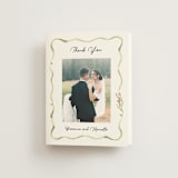 "Barolo" - Wedding Thank You Cards in Deep Blush by Pati Cascino - Front