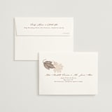 "Leaf Cascade" - Wedding Thank You Cards in Latte by Alethea and Ruth - FREE Recipient Addressing