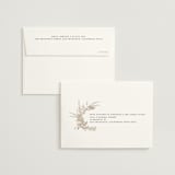 "Preserved Fall Botanicals" - Wedding Thank You Cards in Linen by Erin Deegan - FREE Recipient Addressing