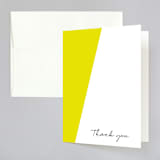 "Metropolitan Romance" - Wedding Thank You Cards in Daffodil by Makewells - Front