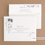 "Violet Cascade" - Wedding Thank You Cards in Violet by Nicoletta Savod - FREE Recipient Addressing