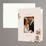 "Halcyon" - Wedding Thank You Cards in Dove by Olivia Kanaley Inman - Front