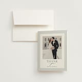 "Water's Edge" - Wedding Thank You Cards in Cloud by Nicoletta Savod - Front