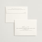 "Modern Classic Names" - Wedding Thank You Cards in Onyx by Emily Betts - FREE Recipient Addressing