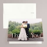 "Ivy" - Wedding Thank You Cards in Ecru by Carly Reed Walker - Front