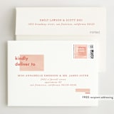 "Contemporary" - Wedding Thank You Cards in Peony by Liz Conley - FREE Recipient Addressing