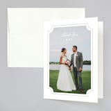 "Framed Details" - Wedding Thank You Cards in Pebble by Kimberly FitzSimons - Front