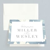 "Reverie" - Wedding Thank You Cards in Periwinkle by Sara Hicks Malone - Front