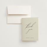 "Love and Faith" - Wedding Thank You Cards in Vanilla by Louise Kay - Front